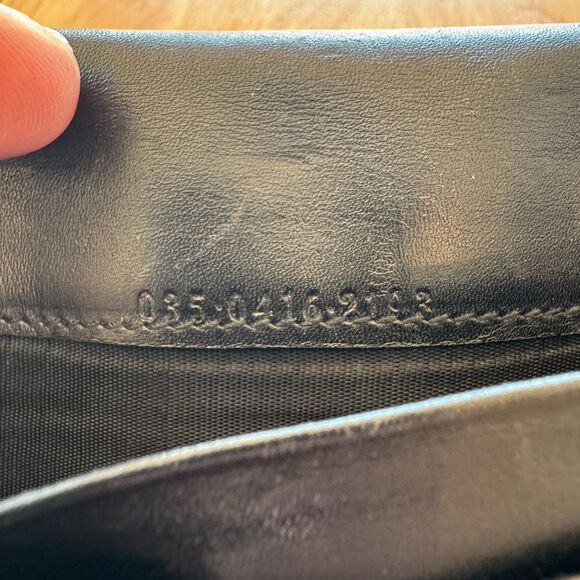 Vintage Gucci Tiger Head Black Leather Bi-Fold Wallet - Rare - Picture 13 of 14